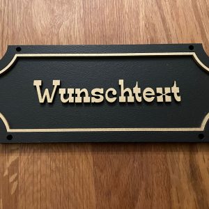 Personalisierbares Schild